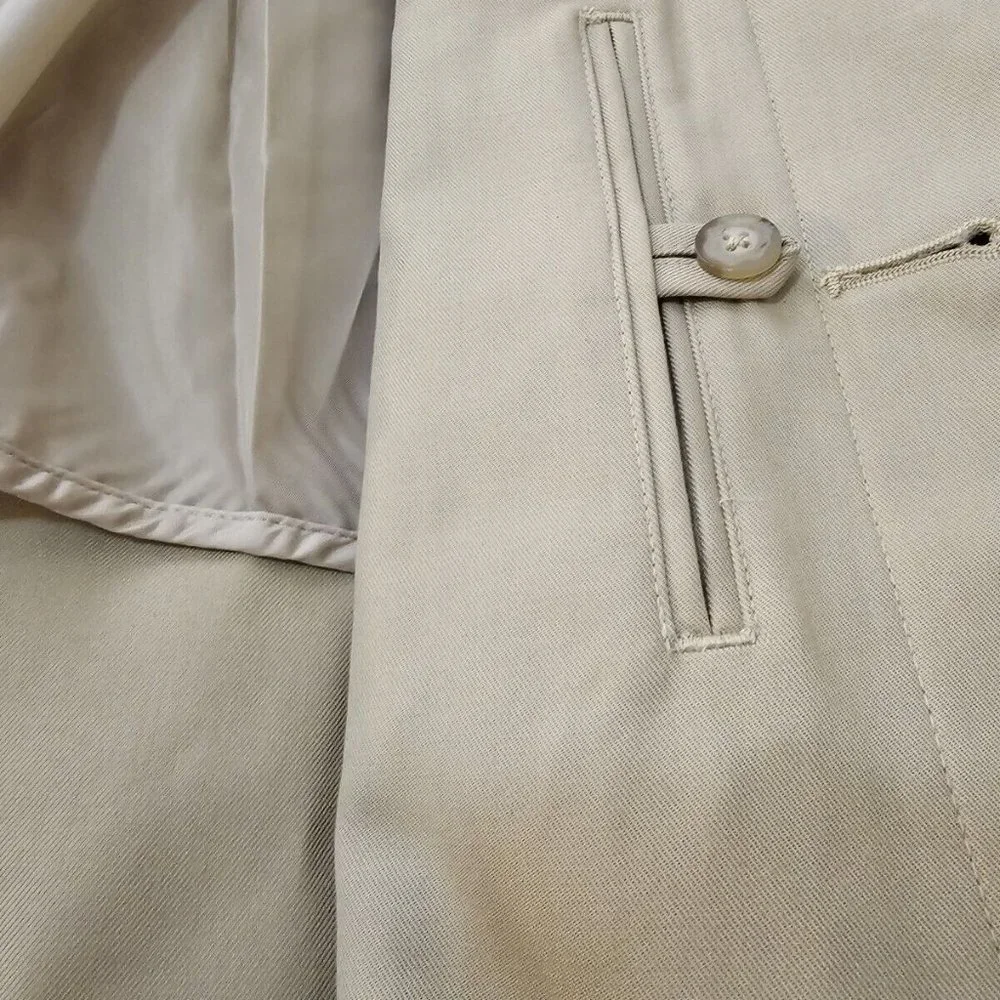 Ralph Lauren Men's Beige Cotton Gabardine Trench Coat Size XLarge XL Ret… - Picture 3 of 16